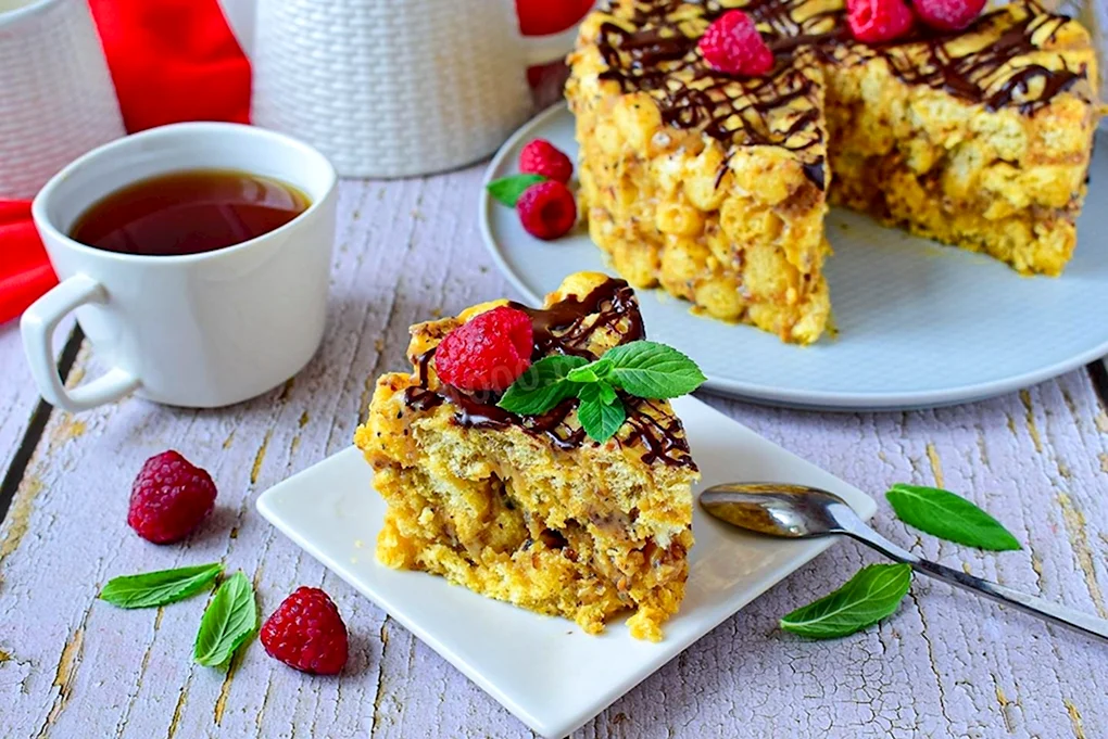 Пирог из кукурузных хлопьев