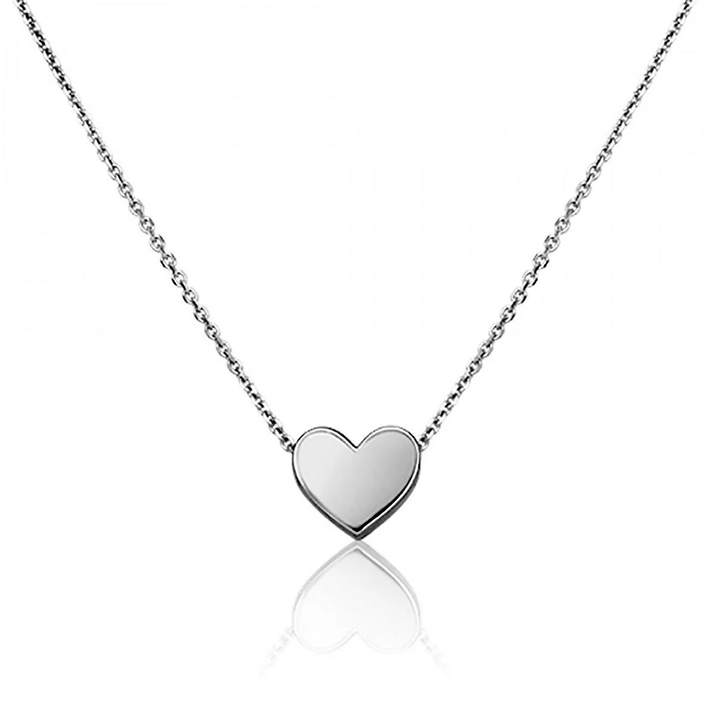 Platina Jewelry колье сердце