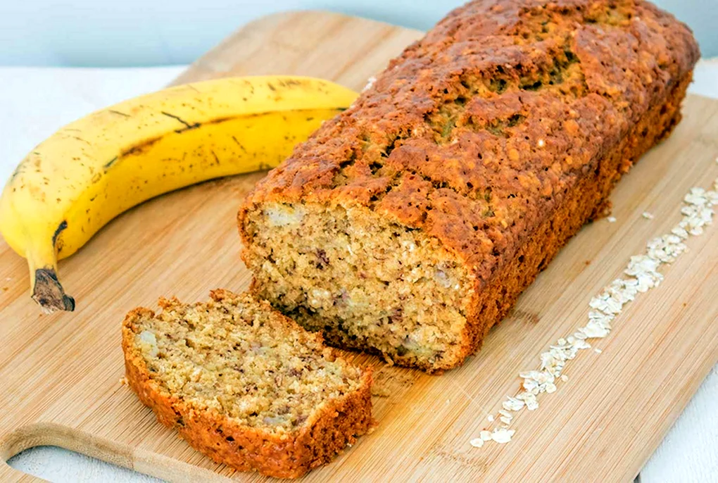 Постный банановый кекс