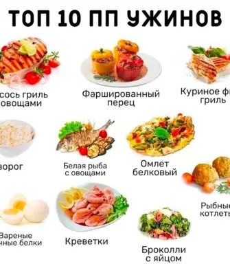 ПП ужин варианты
