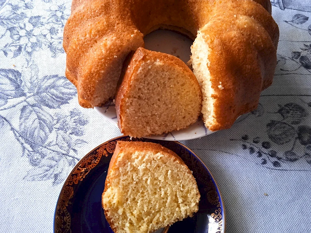 Пышный кекс в духовке