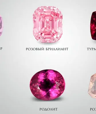 Розовый камень в ювелирных