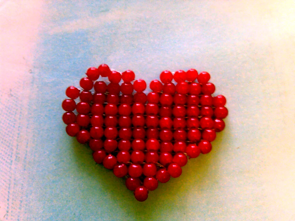 Сердечко из бисера