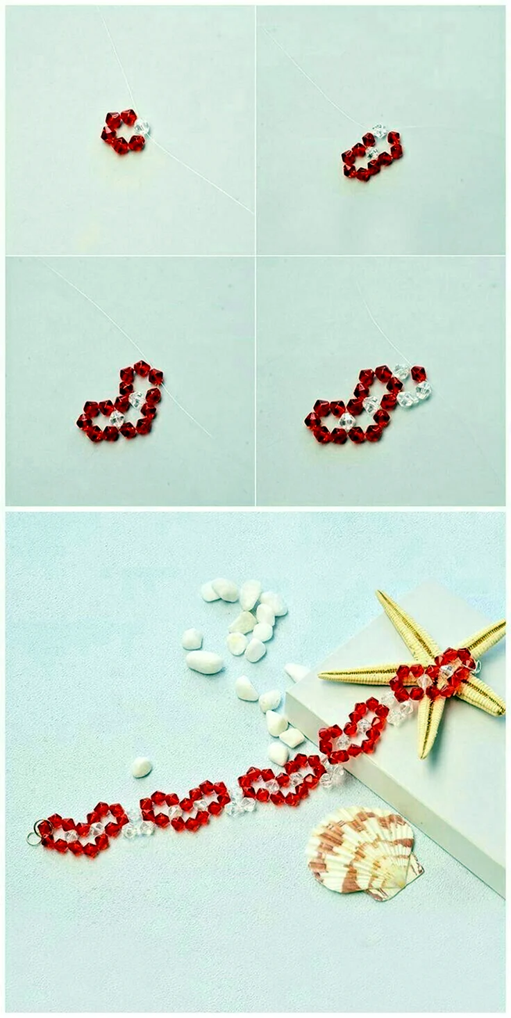 Сердечко из бисера