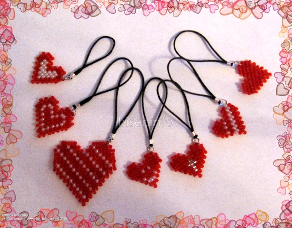 Сердечко из бисера