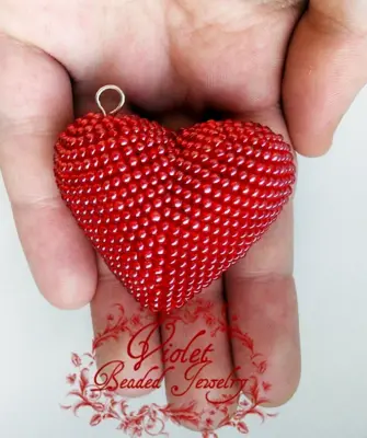 Сердце из бисера