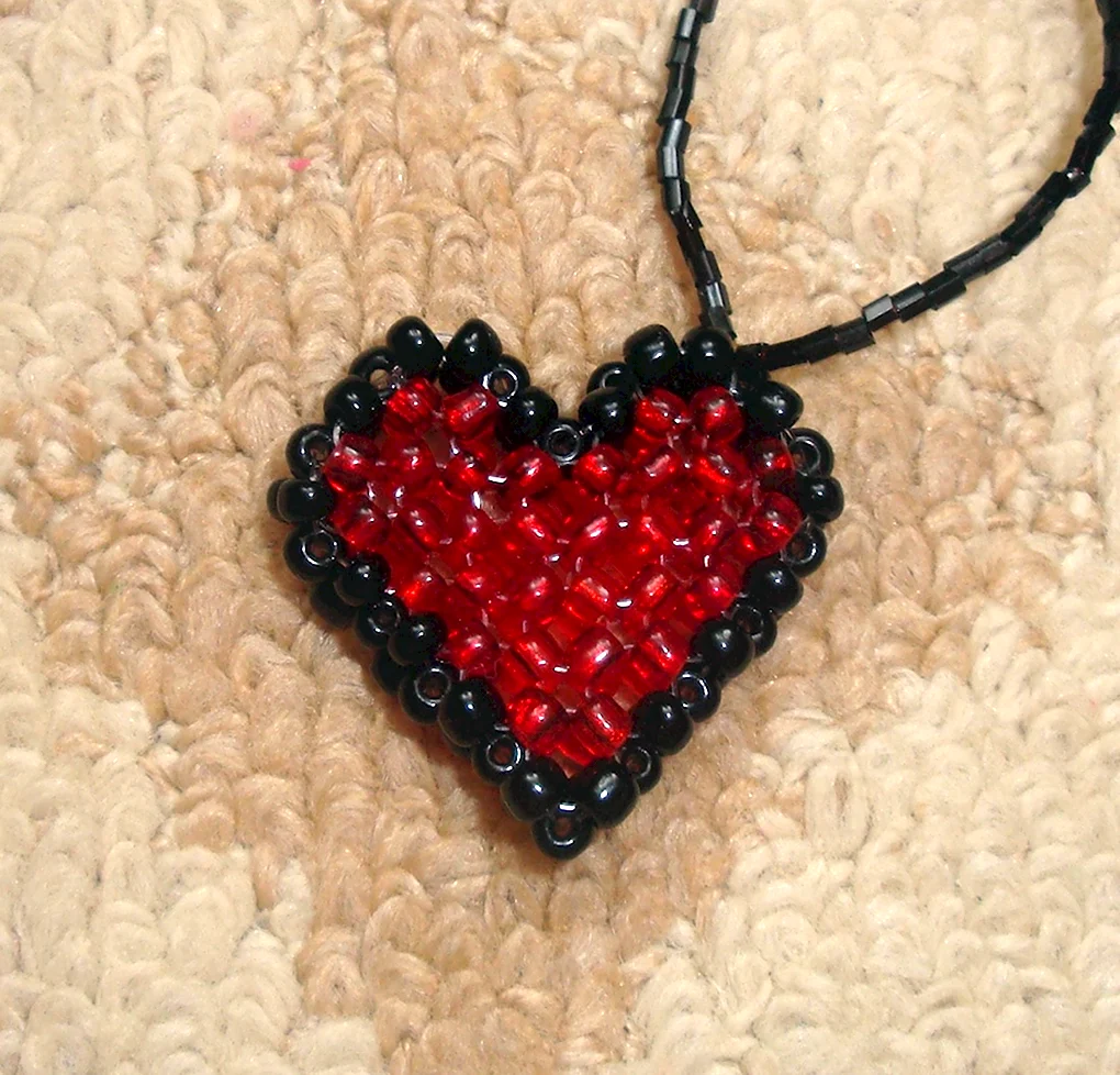 Сердце из бисера