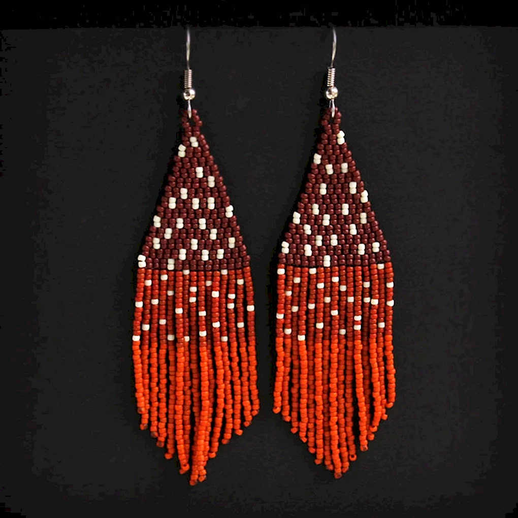 Серьги из бисера
