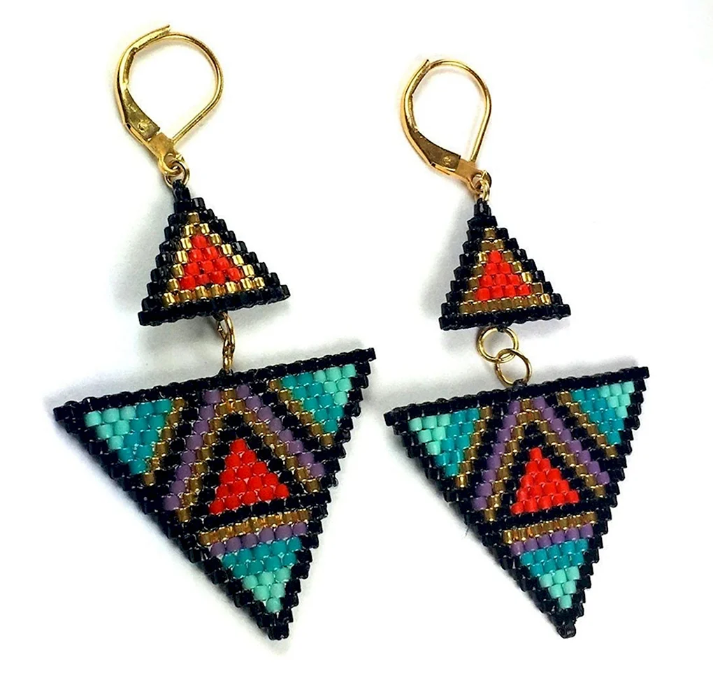 Серьги из бисера