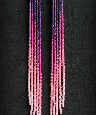 Серьги из бисера