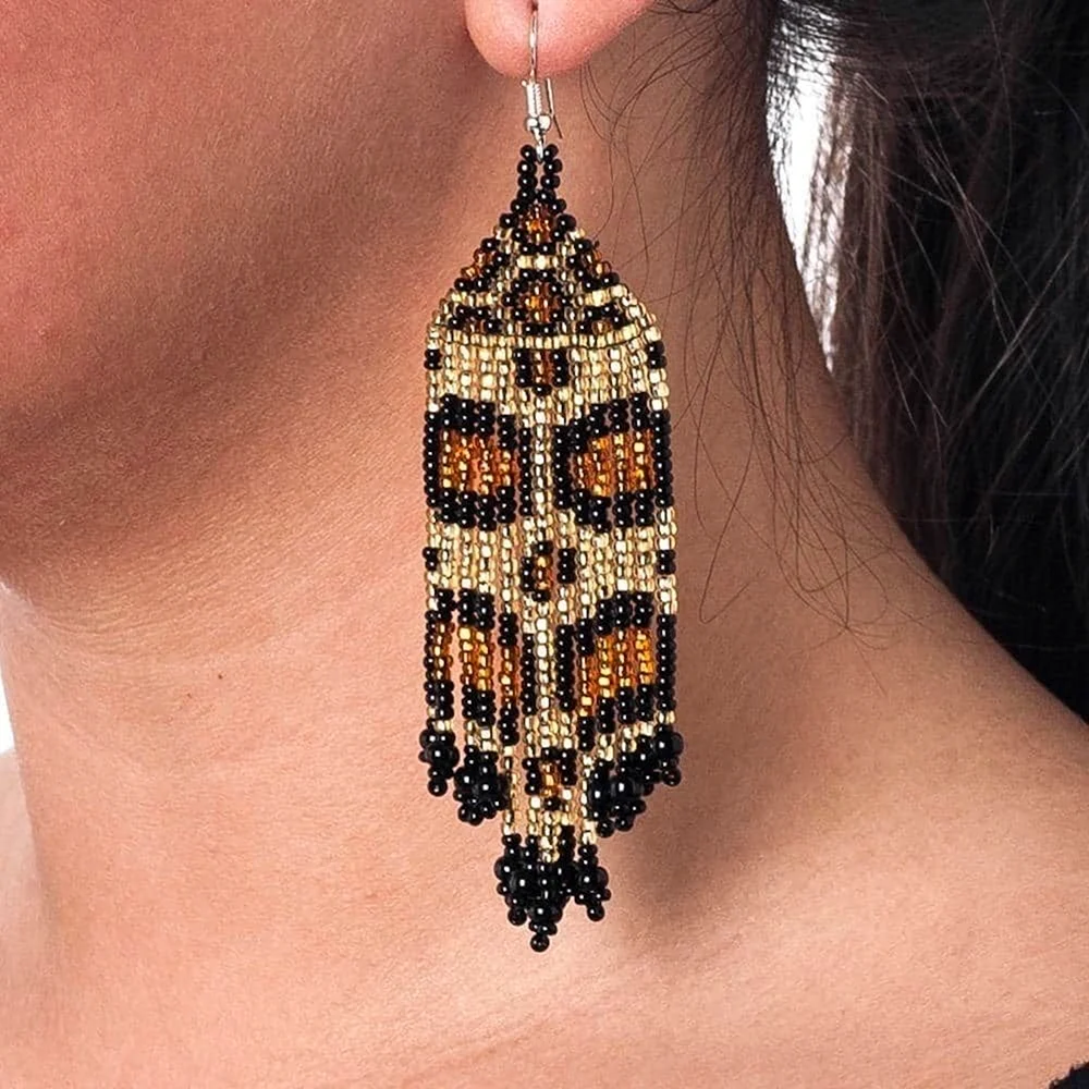 Серьги из бисера