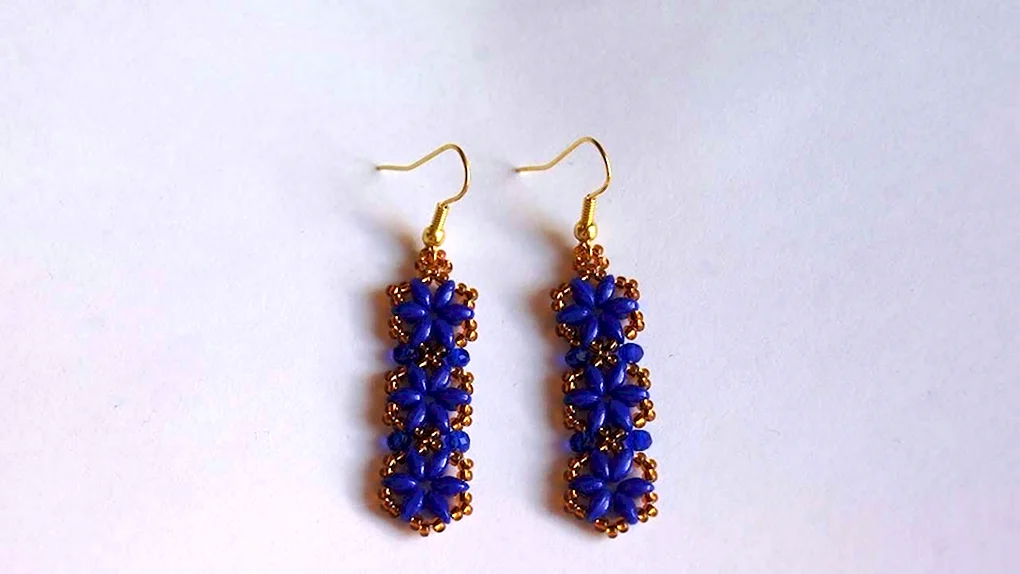 Серьги из бисера