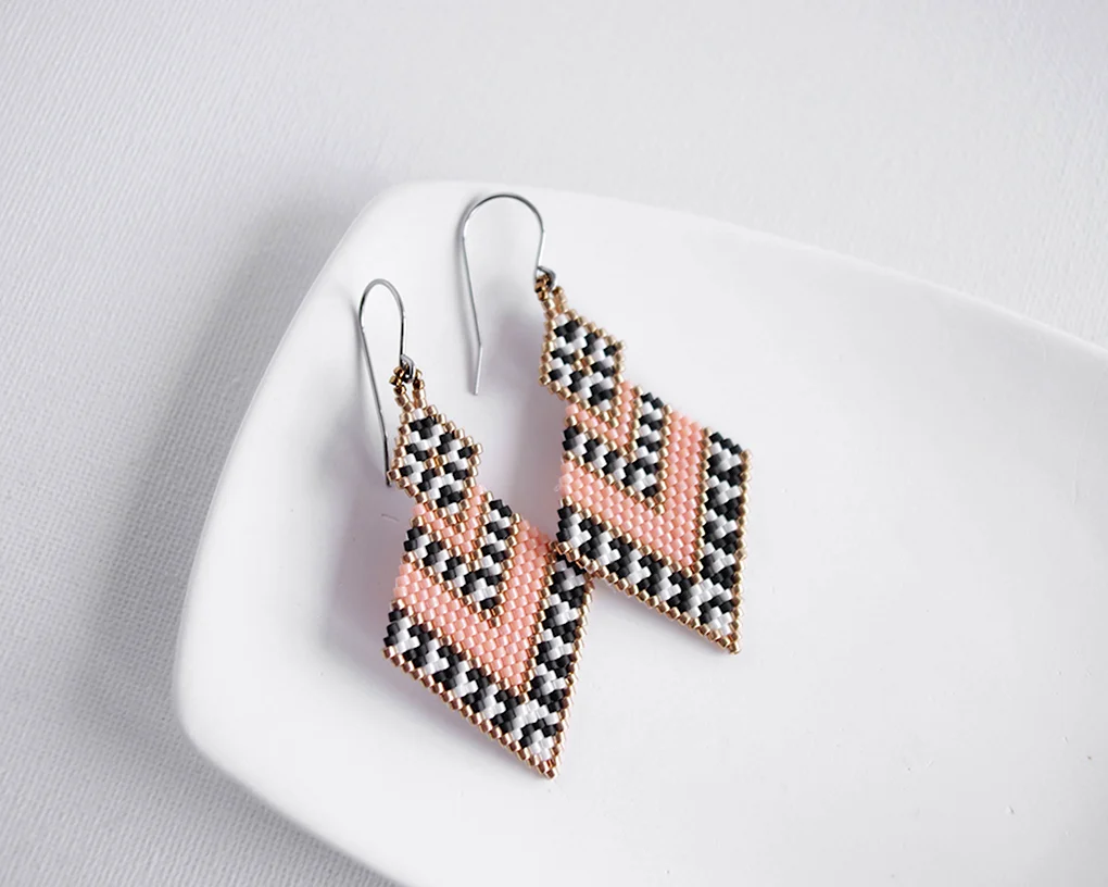 Серьги из Miyuki Delica