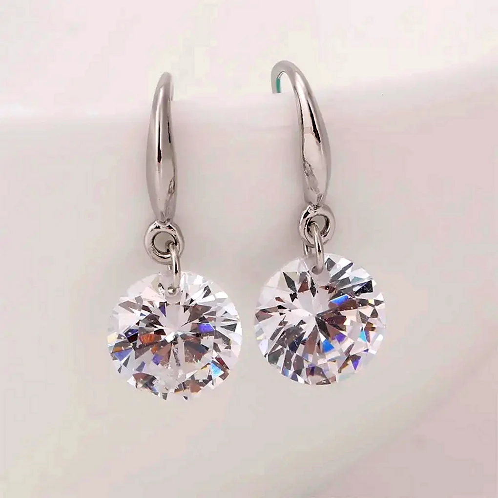 Серьги из серебра с кристаллами Swarovski артикул 94022684