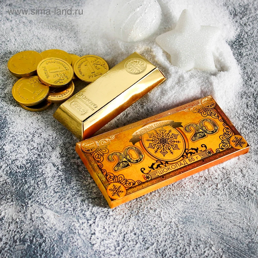 Шоколад слиток золота