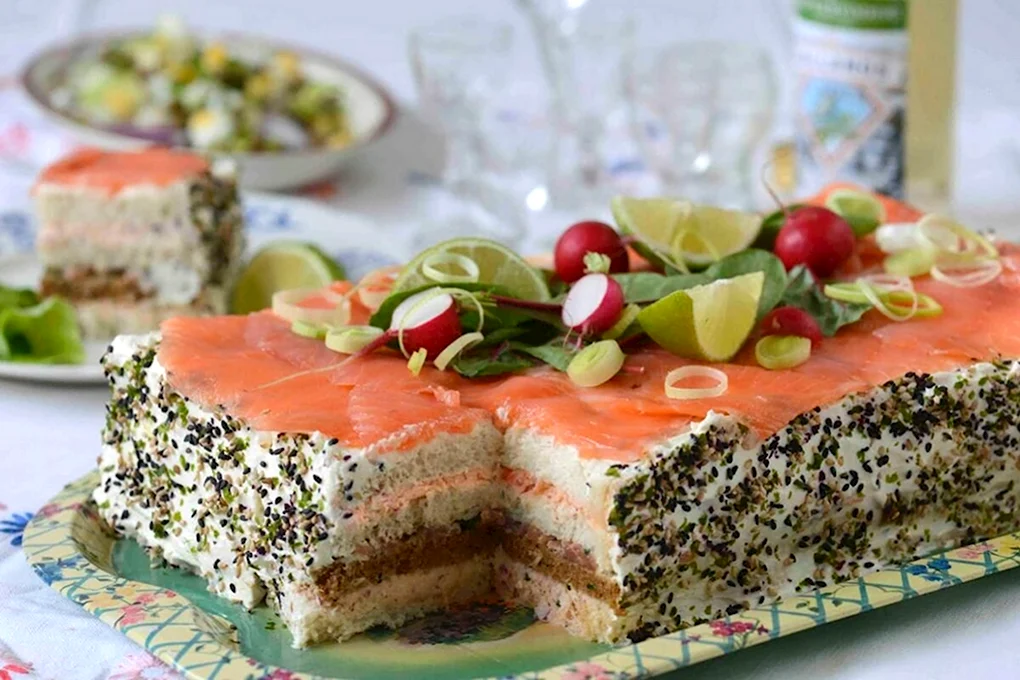 Шведский закусочный торт smörgåstårta смёргасторте
