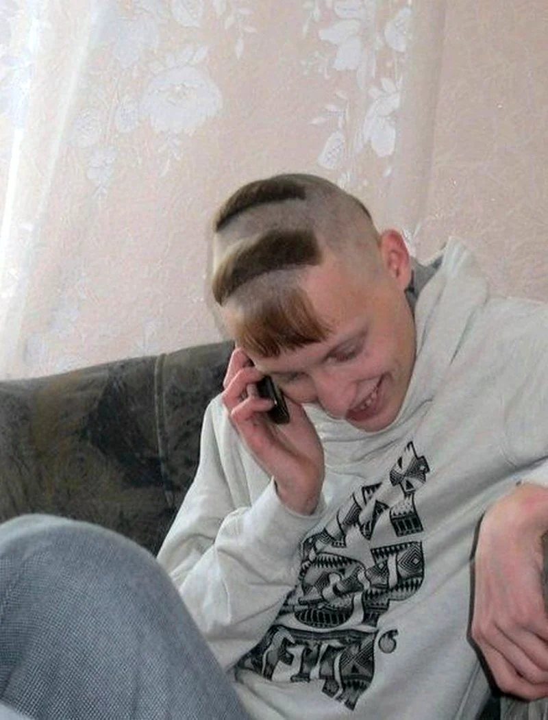 Смешные прически мужские