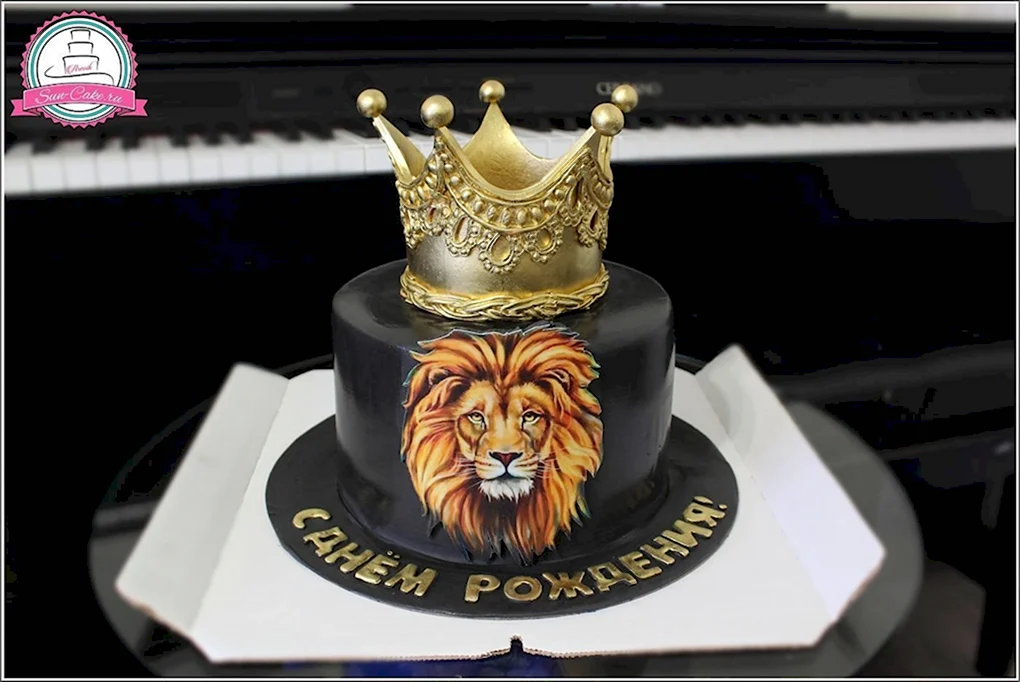 Торт черный Король Лев