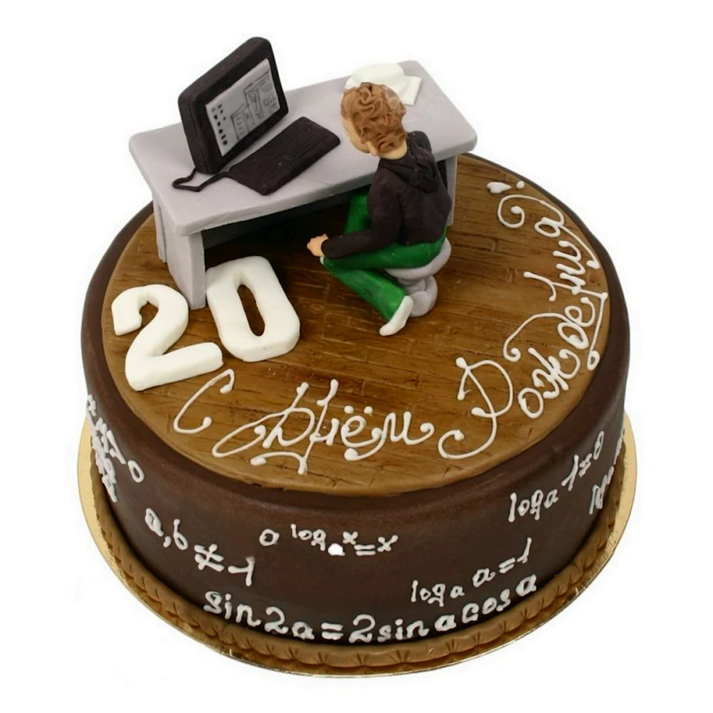 Торт на 20 лет парню