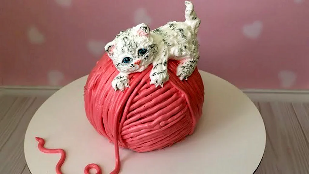 Торт с котятами