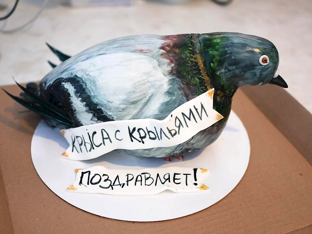 Торт в виде голубя