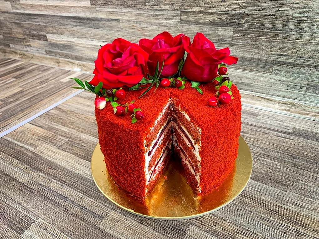 Торта красный бархат Red Velvet.