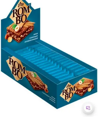 Вафли Rombo с ореховой начинкой 12.5г