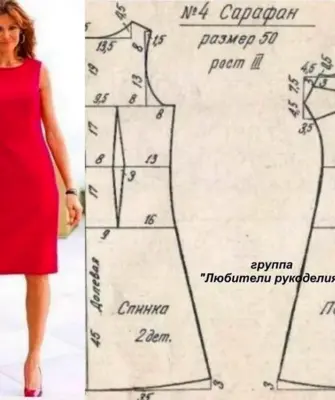 Выкройки платьев для начинающих простые выкройки 44 размера