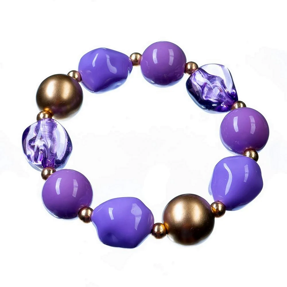 Wildberries браслетики дружбы фиолетового цвета