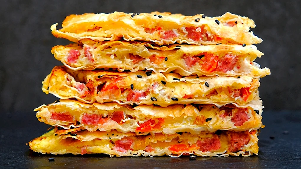 Завтрак из лаваша