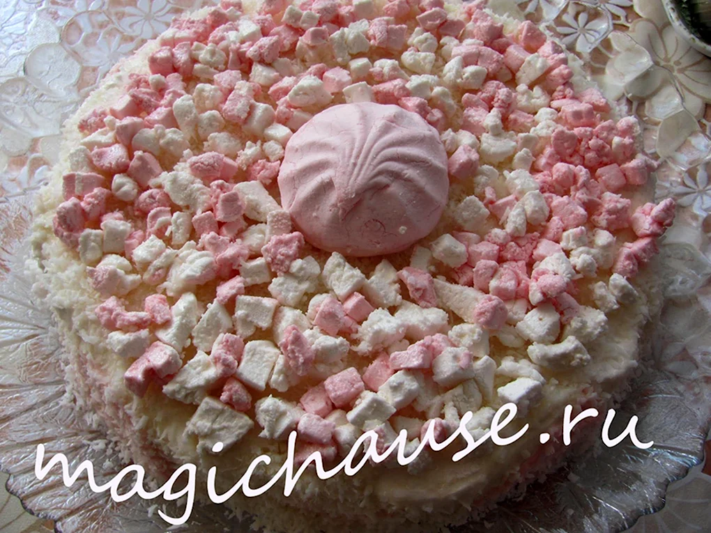 Зефирный торт без выпечки