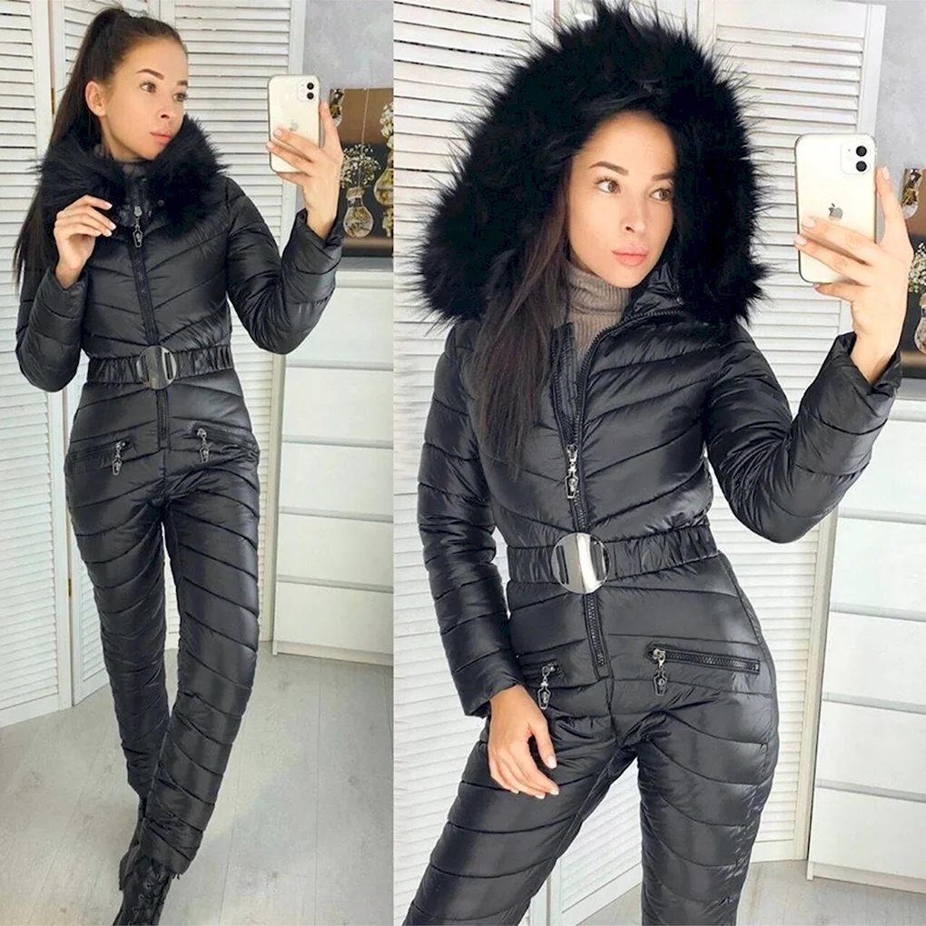 Зимний комбинезон женский раздельный