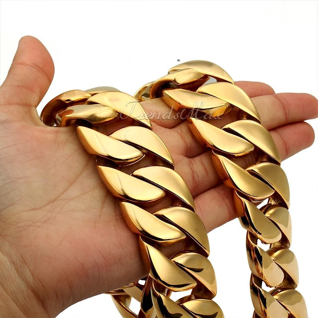 Золотая цепь Cuban link