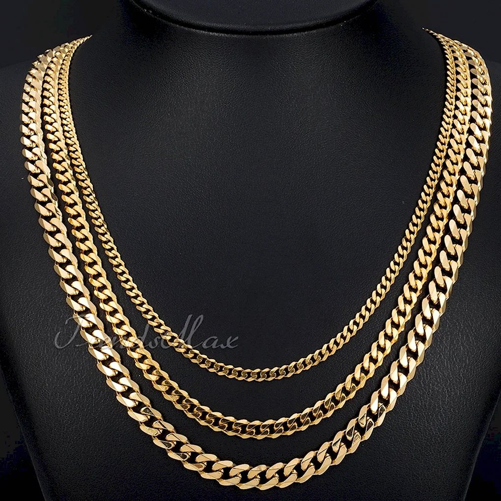 Золотая цепь Cuban link