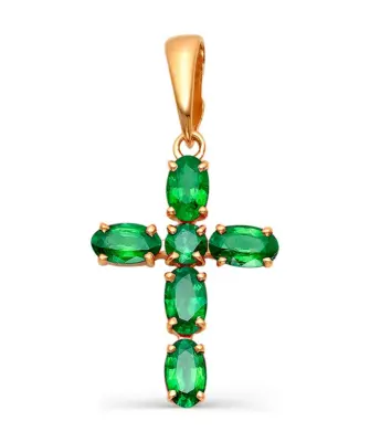 Zolotoy 585 кулон с изумрудом